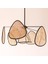 Mylamp Bulut Doğal Hazeran Avize 75 cm - 9+1 1