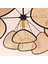 Mylamp Bulut Doğal Hazeran Avize 75 cm - 9+1 4