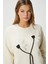 Kadın Miranda Çiçek Detay Ekru Triko Kazak 3