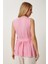 Anvelop Yaka Ajurlu Örme Bluz LZV0015 Pembe 4