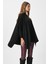 Kadın Zenta Oversize Yan Yırtmaçlı Siyah Triko Kazak 5