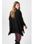 Kadın Zenta Oversize Yan Yırtmaçlı Siyah Triko Kazak 8