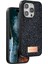 Onegif iPhone 14 Pro Max Bright Simli Kapak - Siyah 1