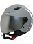 Sw 765 Güneş Vizörlü Yarım Motosiklet Kaskı Nardo Gri 2