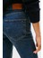 Pamuklu Straight Fit Normal Bel Düz Paça Jeans Bayan Kot Pantolon WW0WW45672 1bk 4