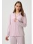 Kadın Efsa Puantiye Extra Soft Lila Pijama Takımı 1