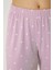 Kadın Efsa Puantiye Extra Soft Lila Pijama Takımı 3