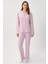 Kadın Efsa Puantiye Extra Soft Lila Pijama Takımı 8