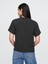 Kadın Siyah Organik Pamuk Grafik T-Shirt 5