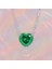 Zümrüt Yeşili Kalp Candy Kolye – 925 Ayar Gümüş 1