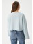 Kadın Vegas Mavi Şardonlu Crop Sweatshirt 3
