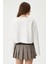 Kadın Vegas Ekru Şardonlu Crop Sweatshirt 7
