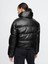 Kadın Siyah Vegan Deri Crop Puffer Şişme Mont 5