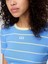 Kadın Mavi Modern Gap Logo Crop T-Shirt 3