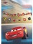 Cars Happy Birthday Kaligrafi ve Banner Set 1