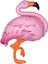 Flamingo Folyo Balon 130*75 cm 1