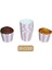 Pembe Beyaz Çizgili Cupcake Muffin Kalıbı 1