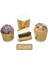 Altın Metalik Cupcake Muffin Kalıbı 1