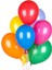 Karışık Renkli Metalik Balon 100 Adet 11 Inç 28 cm 1