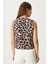 Kadın Style Leopar Astarlı Dokuma Yelek 6