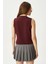 Kadın Style Bordo Astarlı Dokuma Yelek 6