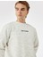 Uzun Kollu Nakışlı Bisiklet Yaka Sweatshirt 2