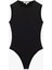 Slim Fit Kolsuz Bisiklet Yaka Bodysuit 3
