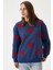 Kadın Love Kalp Nakışlı Lacivert Kırmızı Sweatshirt 4