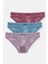 Petrol-Wine-Rose 3 P Lace Slip 1