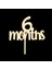 6 Months Altın Pleksi Pasta Süsü 1