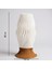 Nava El Yapımı Modern Masa Lambası, Reçine Gövde & Beyaz Dalga Formlu Şapka 6