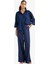 Wide Leg Çift Cepli Beli Lastikli Standart Boy Keten Karışımlı Pantolon E1981AX25SM 4