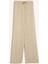 Wide Leg Çift Cepli Beli Lastikli Standart Boy Keten Karışımlı Pantolon E1994AX25SM 7