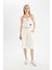 Coool Yüksek Bel Gabardin Bermuda Şort D1250AX24SM 2