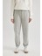 Standart Fit Kalın Jogger Eşofman Altı Bel Paça Lastikli Basic Düz Uzun Boy S7370AZ24SP 3