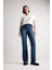 Yüksek Bel Geniş Paça Cepli Jean Pantolon D7971AX25SP 1