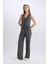 Wide Leg Kumaş Palazzo Pantolon Çift Cepli Normal Bel Standart Boy Geniş Bol Paça D5066AX24AU 2