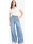 Wide Leg Yüksek Bel Geniş Paça Uzun Yumuşak Jean Pantolon E1679AX25SM 1