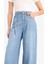 Wide Leg Yüksek Bel Geniş Paça Uzun Yumuşak Jean Pantolon E1679AX25SM 5