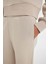 Straight Fit Beli Lastikli Eşofman Altı Yüksek Bel Cepli Kalın Basic Düz B8571AX24WN 6
