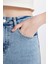 Lina Lina Mom Fit Yırtık Detaylı Yüksek Bel Bilek Boy Jean Yıkamalı Pantolon C2384AX24SM 5