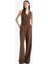 Wide Leg Fermuarlı Normal Bel Standart Boy Geniş Paça Keten Karışımlı Palazzo Pantolon E6210AX25SP 2