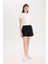 Beli Lastikli Cepli Düz Paça Şort U3357AZ25SM 2