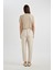 Paperbag Gabardin Kumaş Pantolon Yüksek Bel Cepli Basic Düz Standart Paça S2790AZ24SM 4