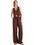 Wide Leg Kumaş Pantolon Çift Cepli Yüksek Bel Geniş Paça E7434AX25SM 2