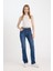 Bootcut Normal Bel Cepli Uzun Jean Yıkamalı Pantolon D5527AX24WN 2