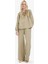 Wide Leg Müslin Kumaş Palazzo Pantolon Çift Cepli Yüksek Bel Geniş Paça E3934AX25SM 4
