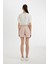 Mom Fit Yüksek Bel Kısa Paça Gabardin Şort D0042AX24HS 6