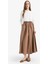 A Kesim Beli Lastikli Poplin Maxi Tesettür Etek E7453AX25SM 3