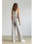 Coool Wide Leg Kareli Normal Bel Geniş Paça Pantolon E6121AX25SP 7